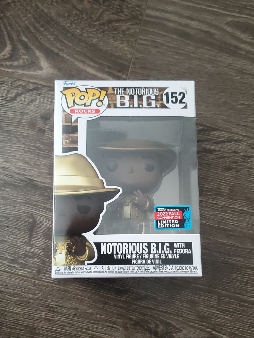 Funko POP! Rocks Notorious B.I.G. #152 Vinyl Figure - Gold Fedora 2022 Fall